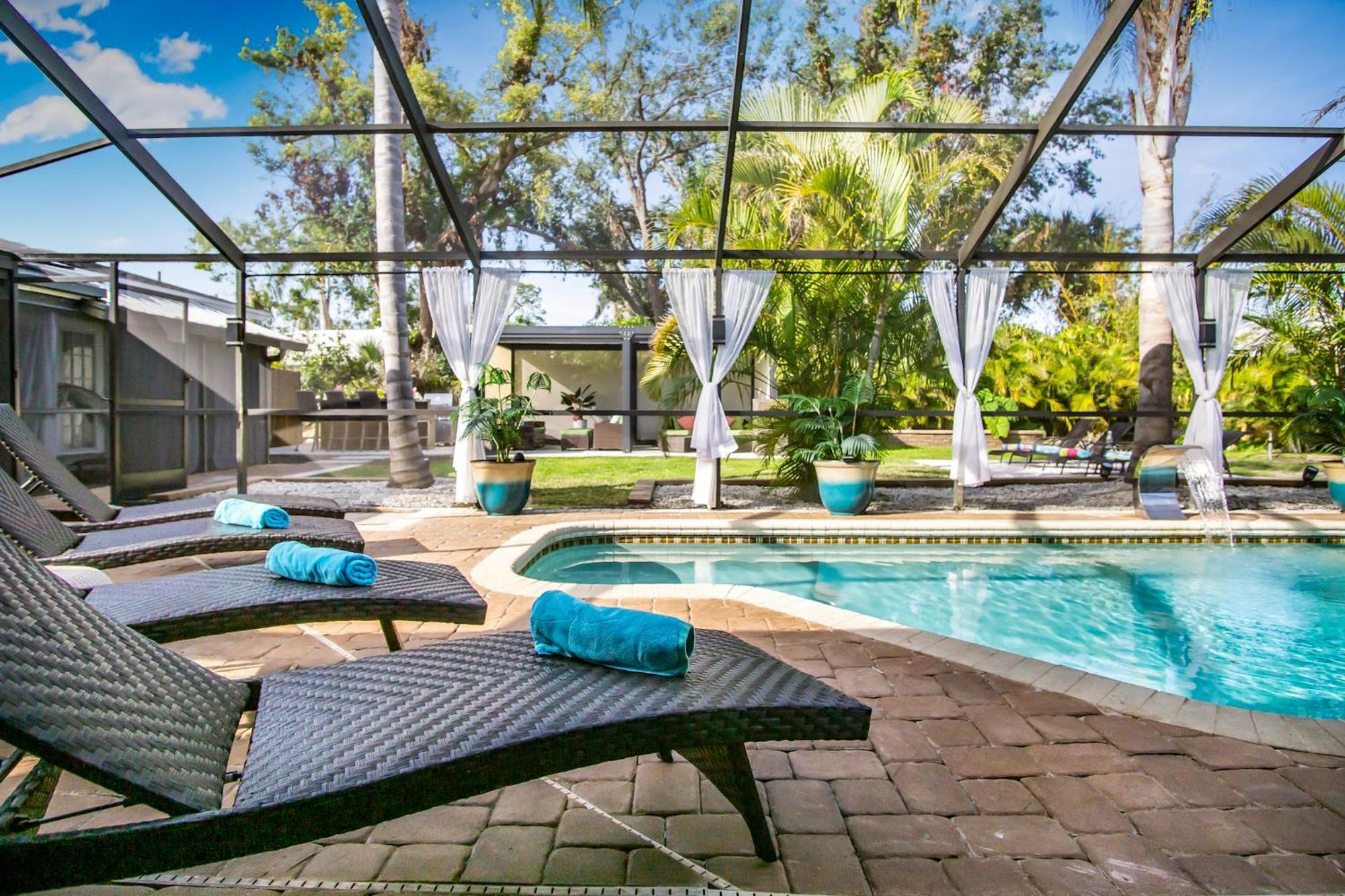 Luxury Zen Den With Heated Pool Just Off Siesta Key Apartman Sarasota megye Kültér fotó